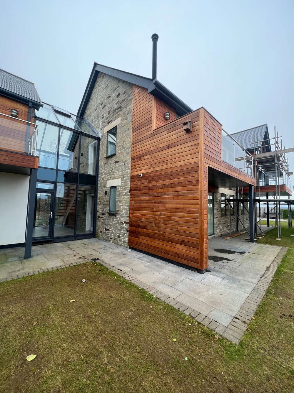 Exterior timber cladding detail